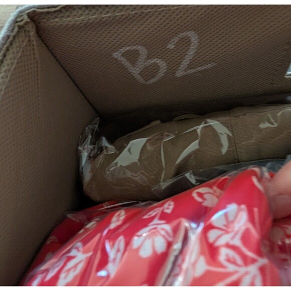 Lauren Ralph Lauren Red Floral Midi Dress Button Front Size 16W - Picture 11 of 11